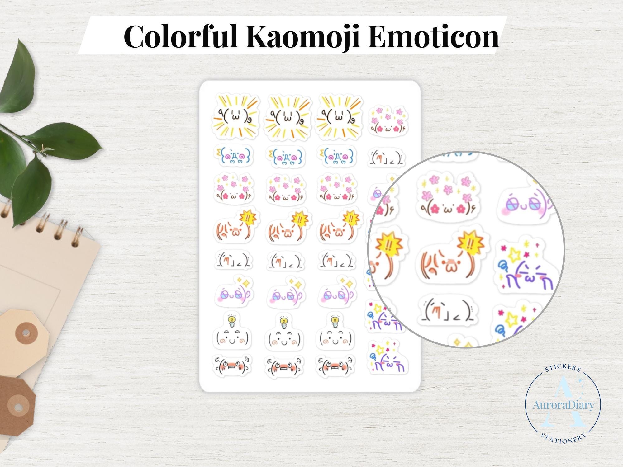 What are kaomoji stickers and where can I find them? Get your awesome kaomoji sticker packs here.