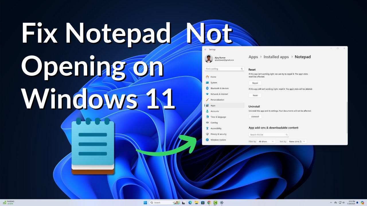 Windows 11 Notepasd Not Opening Fix Problem with These Five Methods