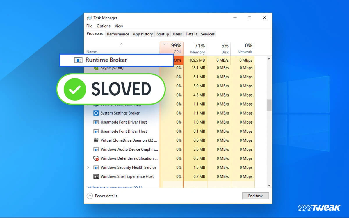 Runtime Broker High CPU Fix Learn How to Reduce Its Usage Now