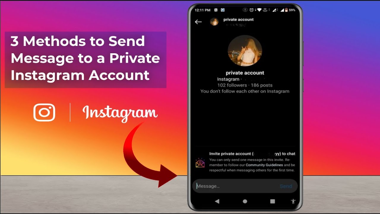 Can you message private accounts on instagram? Learn 5 simple methods to send DMs!
