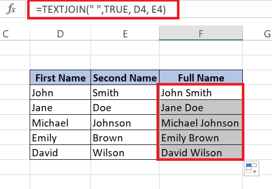 Merge first and last name in excel quickly with this trick works every time