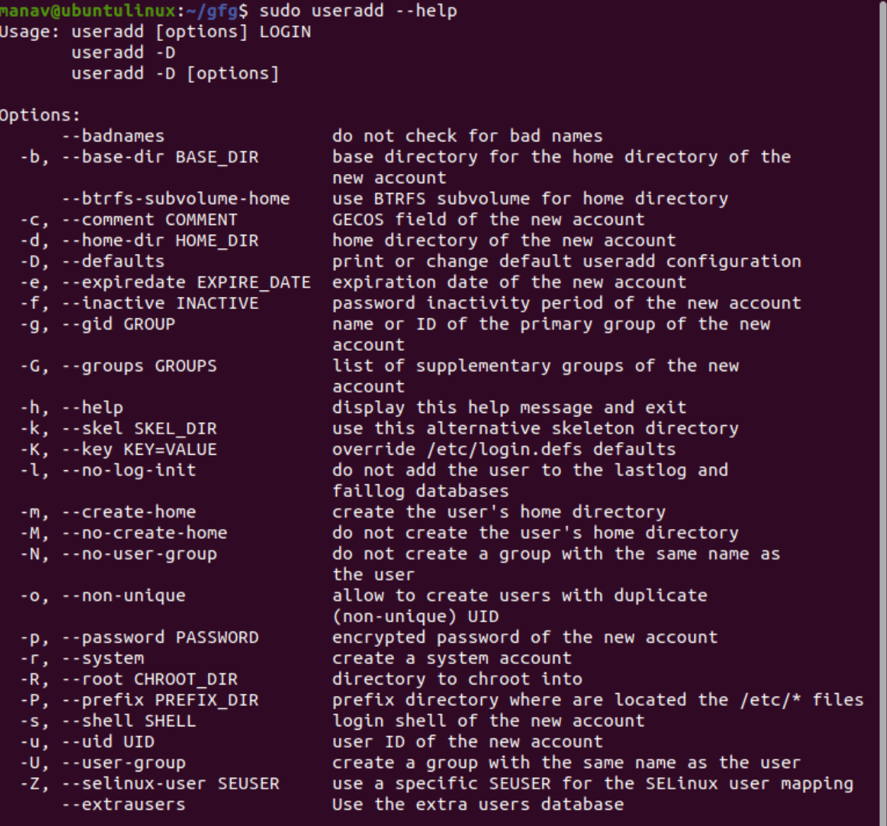 Create User Linux Commands Explained Compare sudo useradd adduser