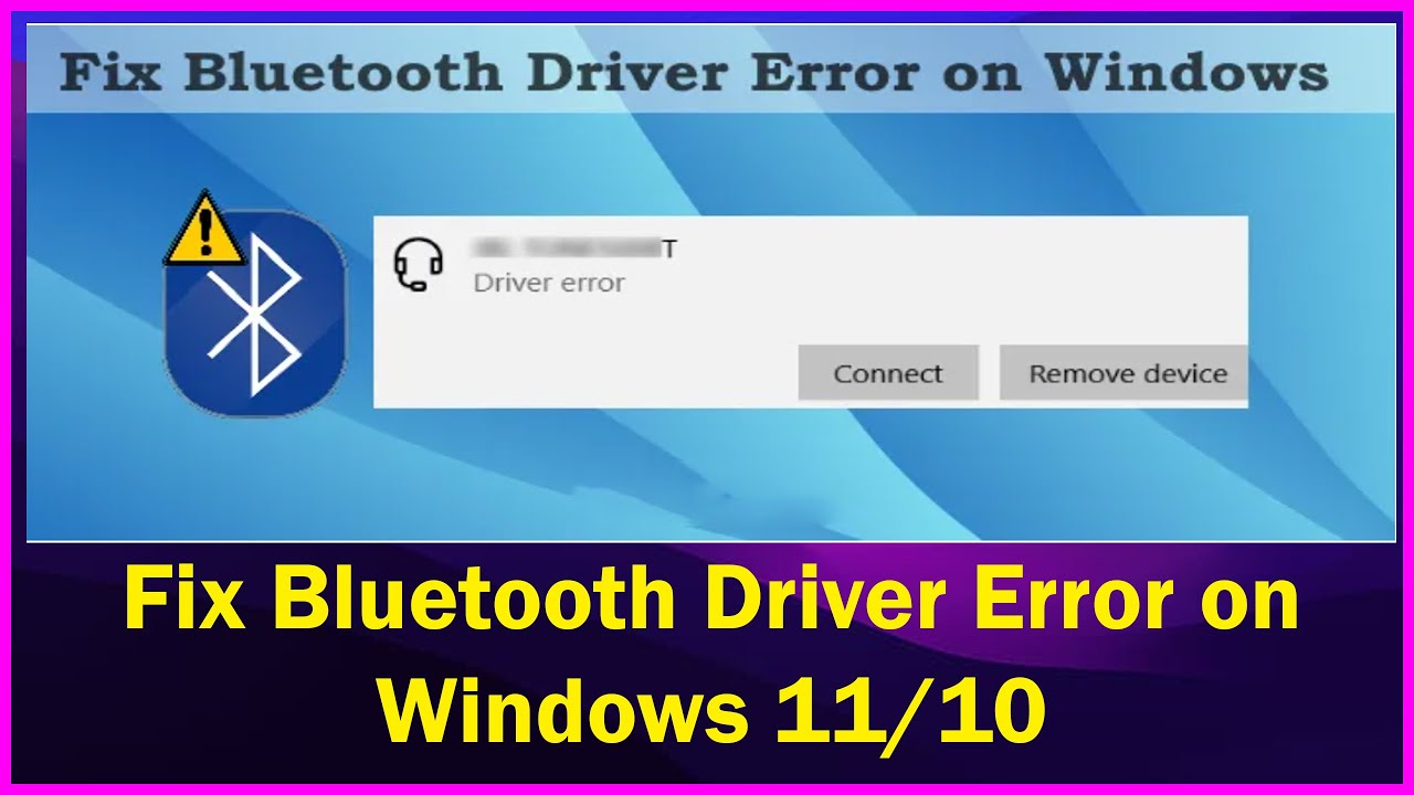 How to fix driver error bluetooth: Simple steps for beginners