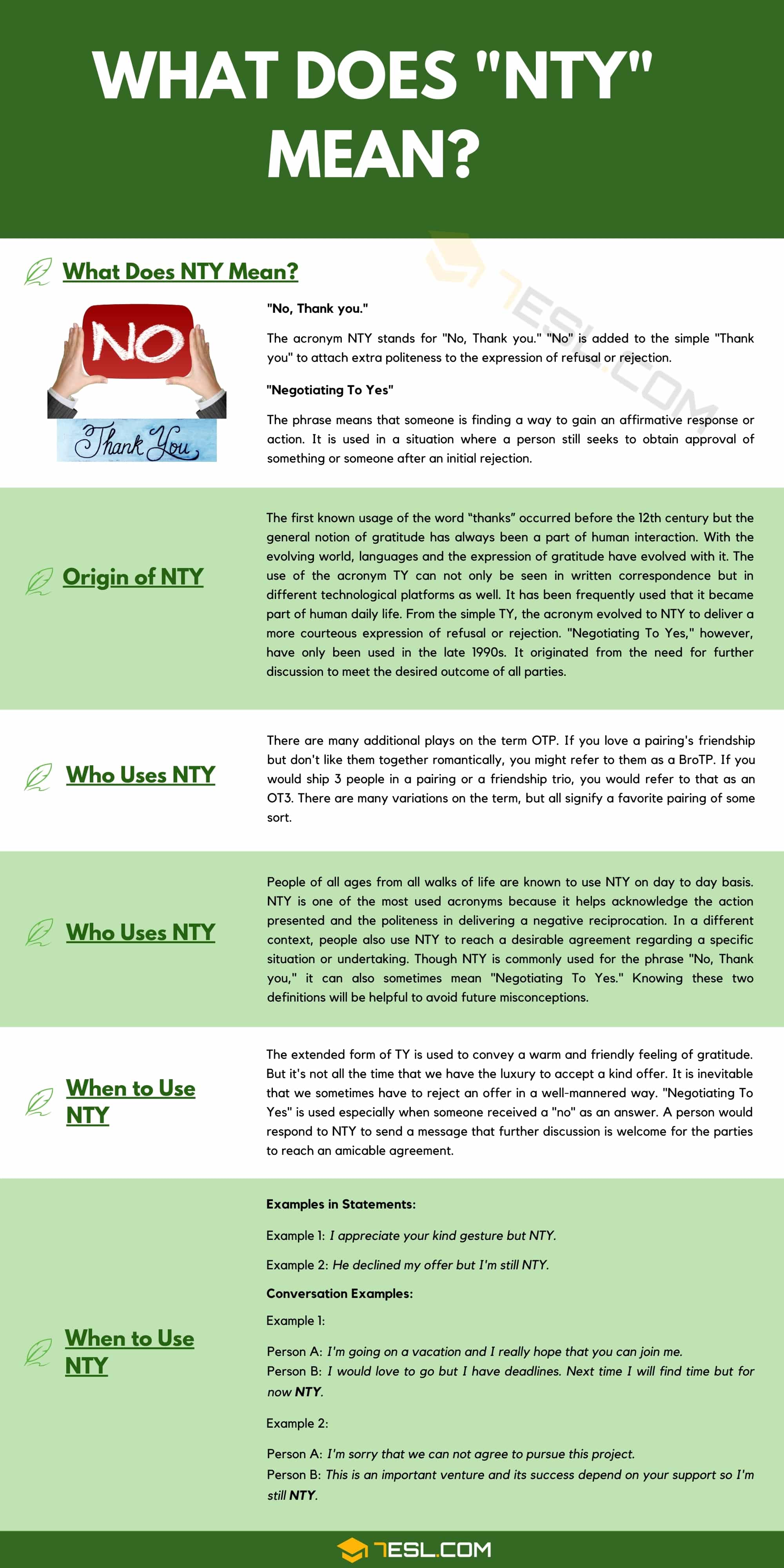 What does nty mean vs other slang? Compare common texting terms