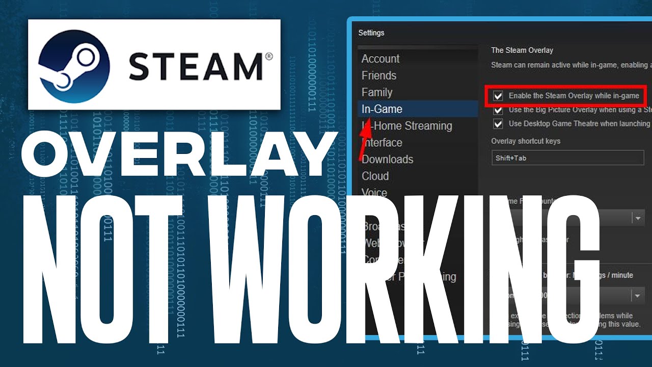 Steam Overlay Not Working Why and How to Fix It Quickly