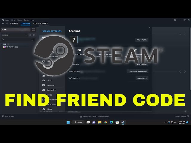 how to find steam friend code easy guide for beginners