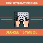 how to insert degree symbol in word without alt key (fast alternative ways)
