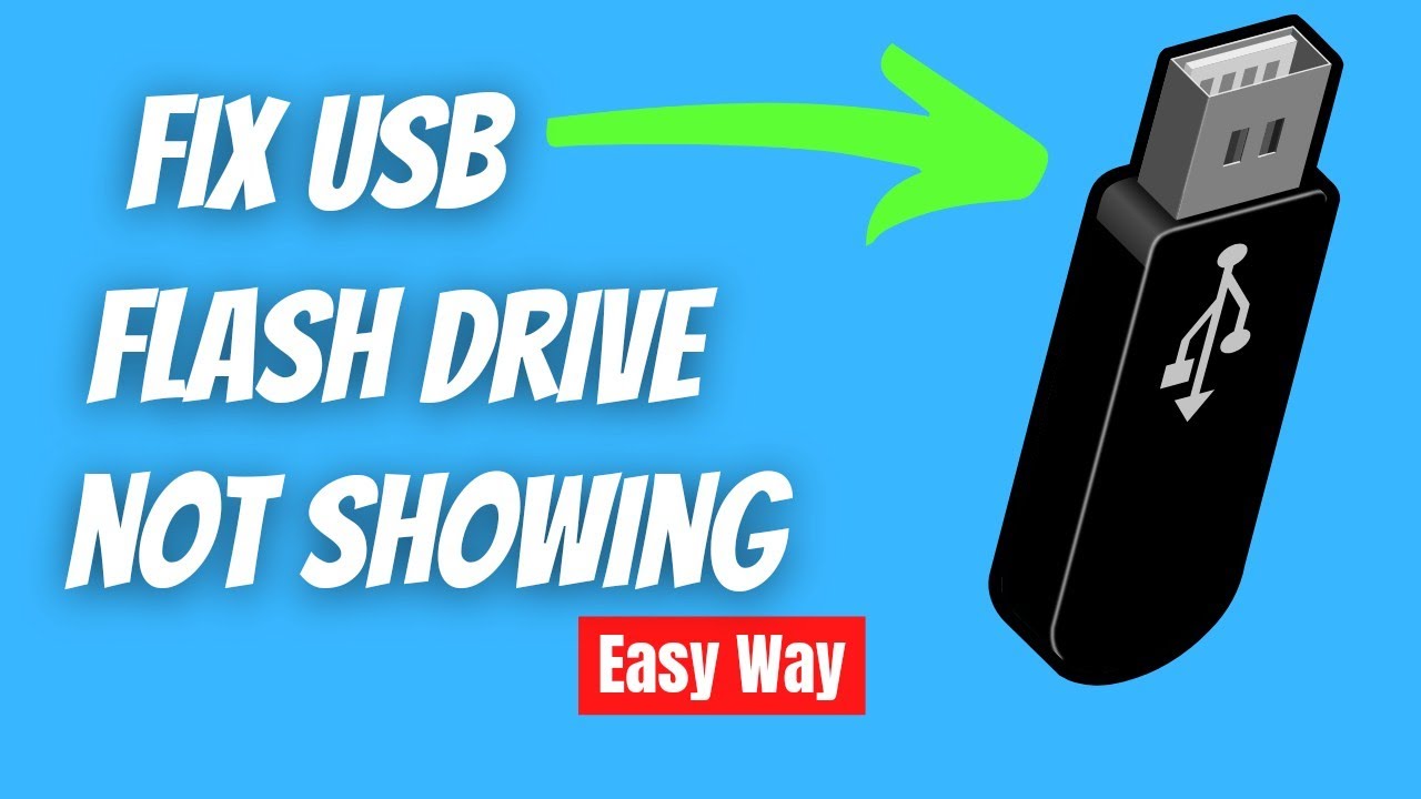 Flash Drive Disappeared - Learn How to Fix Drive Not Showing Up