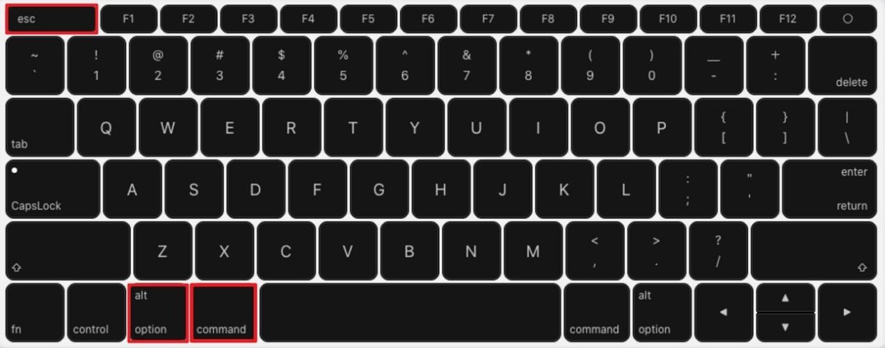 Control Alternate Delete Mac Equivalent? Use Command Option Escape Instead